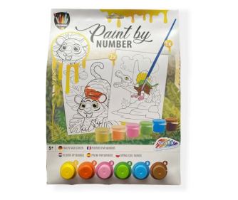 Set za slikanje po številkah - Tiger & dinozaver