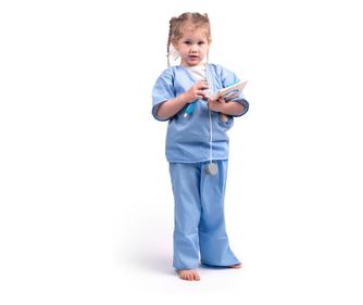 Set costum si accesorii doctor pentru copii