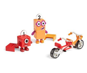 Set figuric Numberblocks - Pustolovščine s kolesom z Ena & Dva
