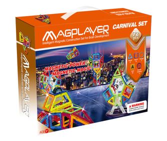 Magnetni konstrukcijski set - 72 kosov