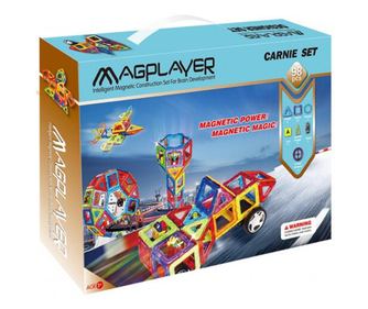 Magnetni gradbeni set - 98 kosov