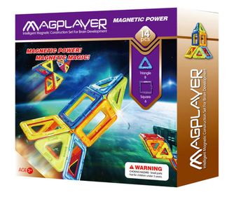 Magnetni gradbeni set - 14 kosov