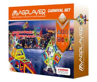 Magnetni gradbeni set - 46 kosov