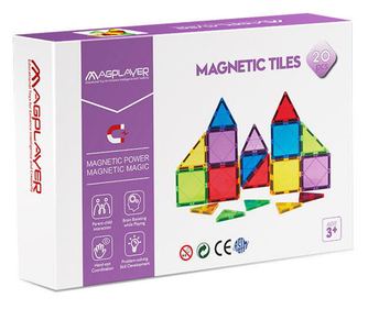 Magnetni 3D gradbeni set - 20 kosov