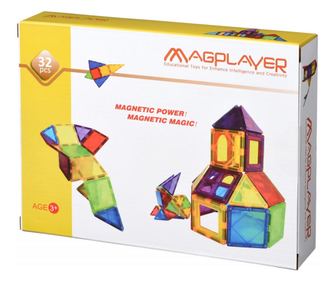 Magnetni konstrukcijski set - 32 kosov
