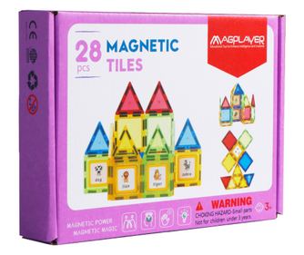 3D magnetni konstrukcijski set - 28 kosov