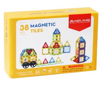 3D magnetni konstrukcijski set - 38 kosov
