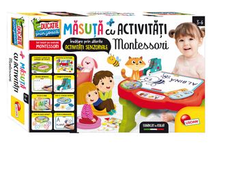 Montessori aktivnostna miza, v romunščini