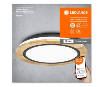 Έξυπνο WiFi Orbis Wood 400 TW FS1 LEDV