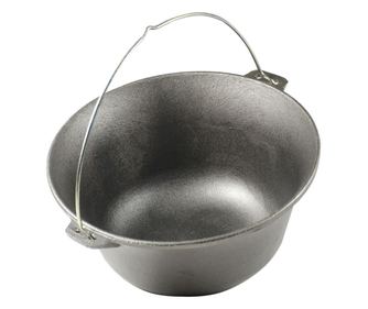 Чугунен чайник/тенджера, С дръжка от неръждаема стомана, 10.8 L
