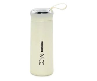 Sticlă, cană pentru lichide, interior sticla, 400ml culoare Alb ABYZ™