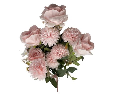 Rose and Dahlia Bouquet, Pink, 57cm