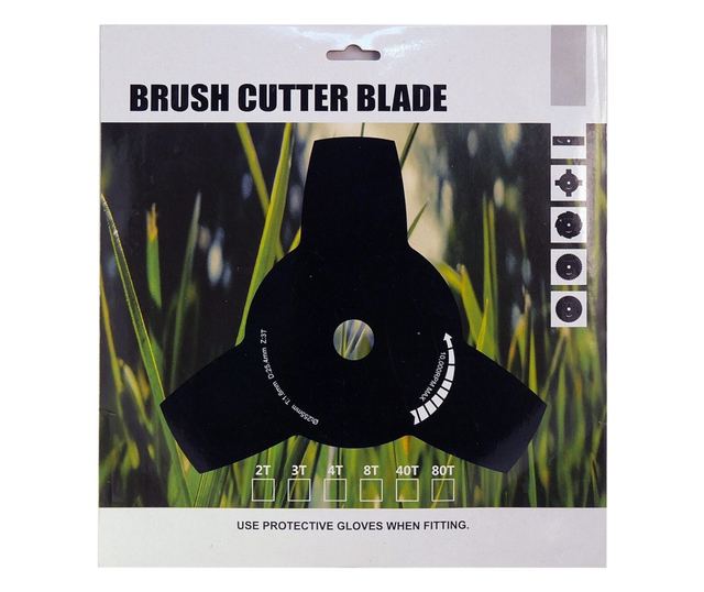 Disc metalic stea pentru motocoasa/trimmer, trei colturi