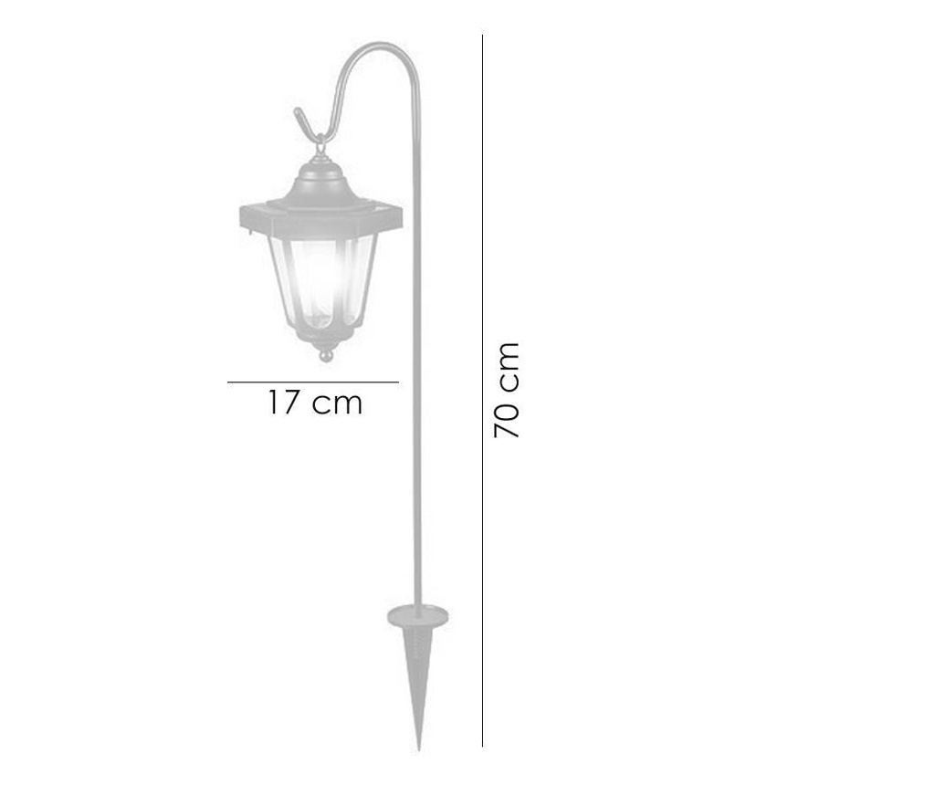 Solarna vrtna svetilka, 1 LED, 70 cm, Gomeisa - 2