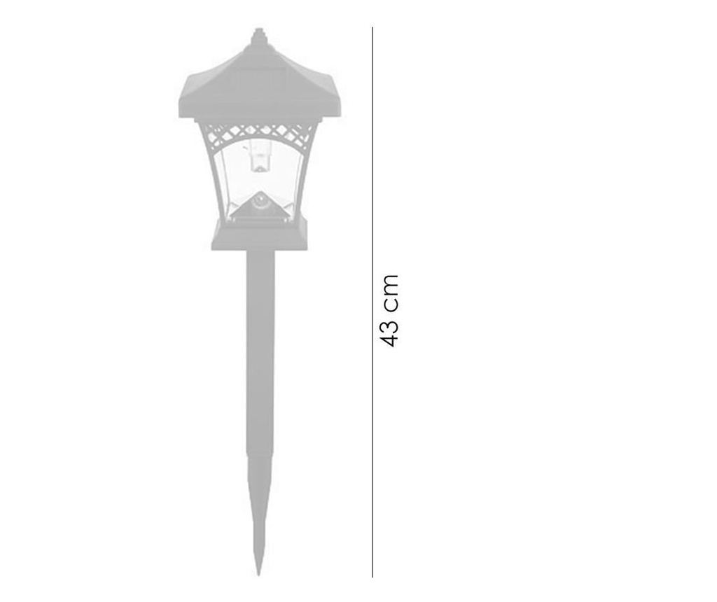 Solarna vrtna svetilka, 1 LED, 43 cm, Heka - 4