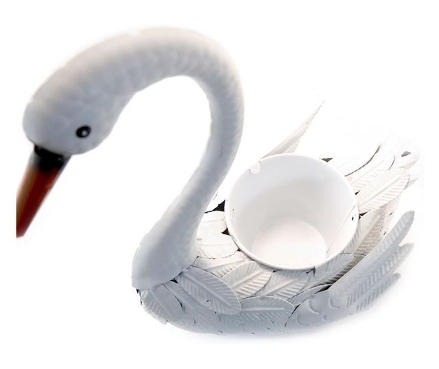 Decoratiune gradina, metalica, gasca, 35x18x43 cm