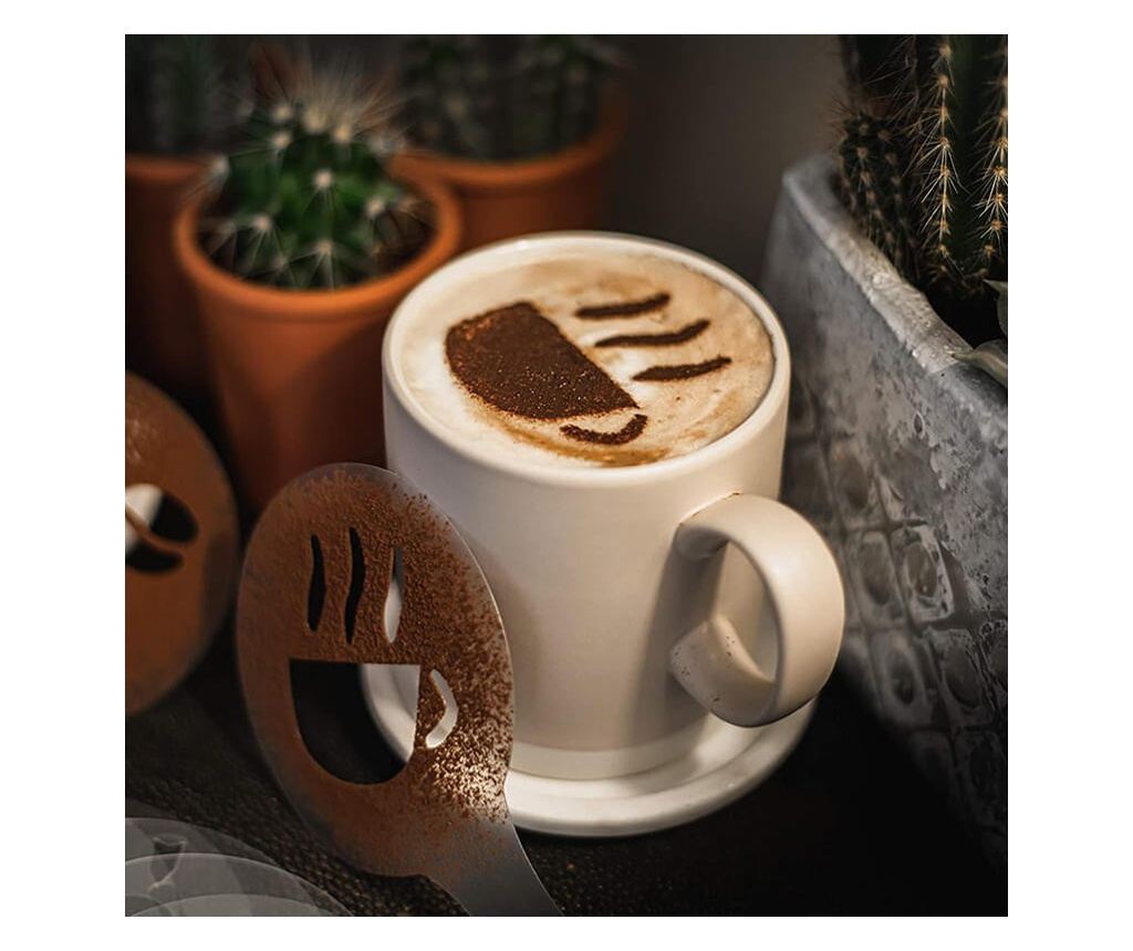 Σετ 16 Επαναχρησιμοποιήσιμων Στένσιλ για Διακόσμηση Γλυκών ή Καφέ - 4