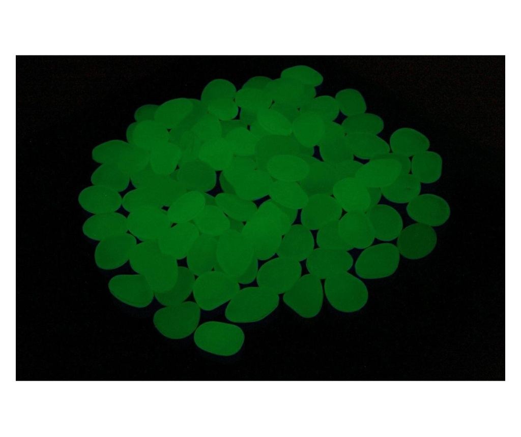 Σετ 100 Διακοσμητικές Φθορίζουσες Πέτρες, Πράσινες, AVX-AG653B - 3
