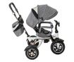 Детска триколка и количка Premium TRIKE FIX V3, цвят сив