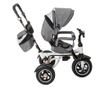 Детска триколка и количка Premium TRIKE FIX V3, цвят сив