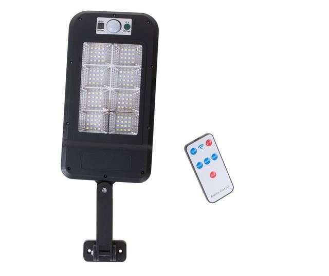 Lampa Stradala cu Panou Solar, Senzor de Miscare si Telecomanda, dimensiune 30 x 14 x 3 cm