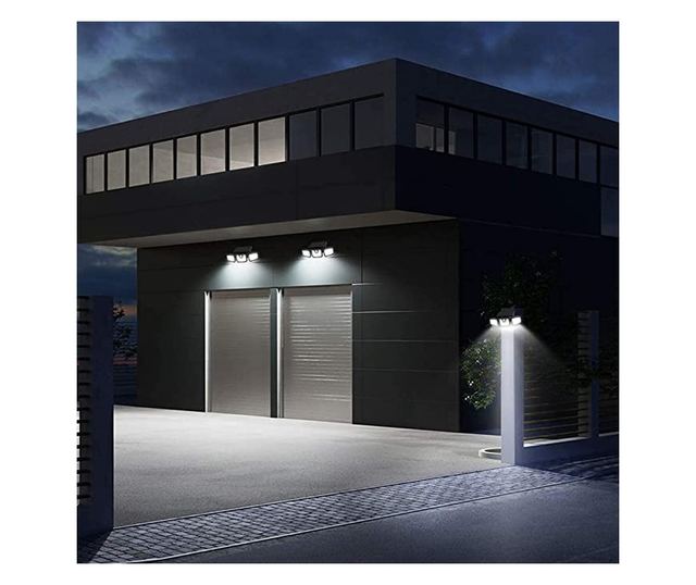 Lampa Solara LED, reglabila, model TRIO, cu senzor crepuscular si senzor de miscare