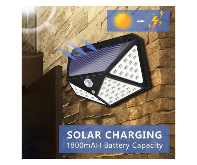 Lampa Solara LED cu senzor crepuscular si senzor de miscare