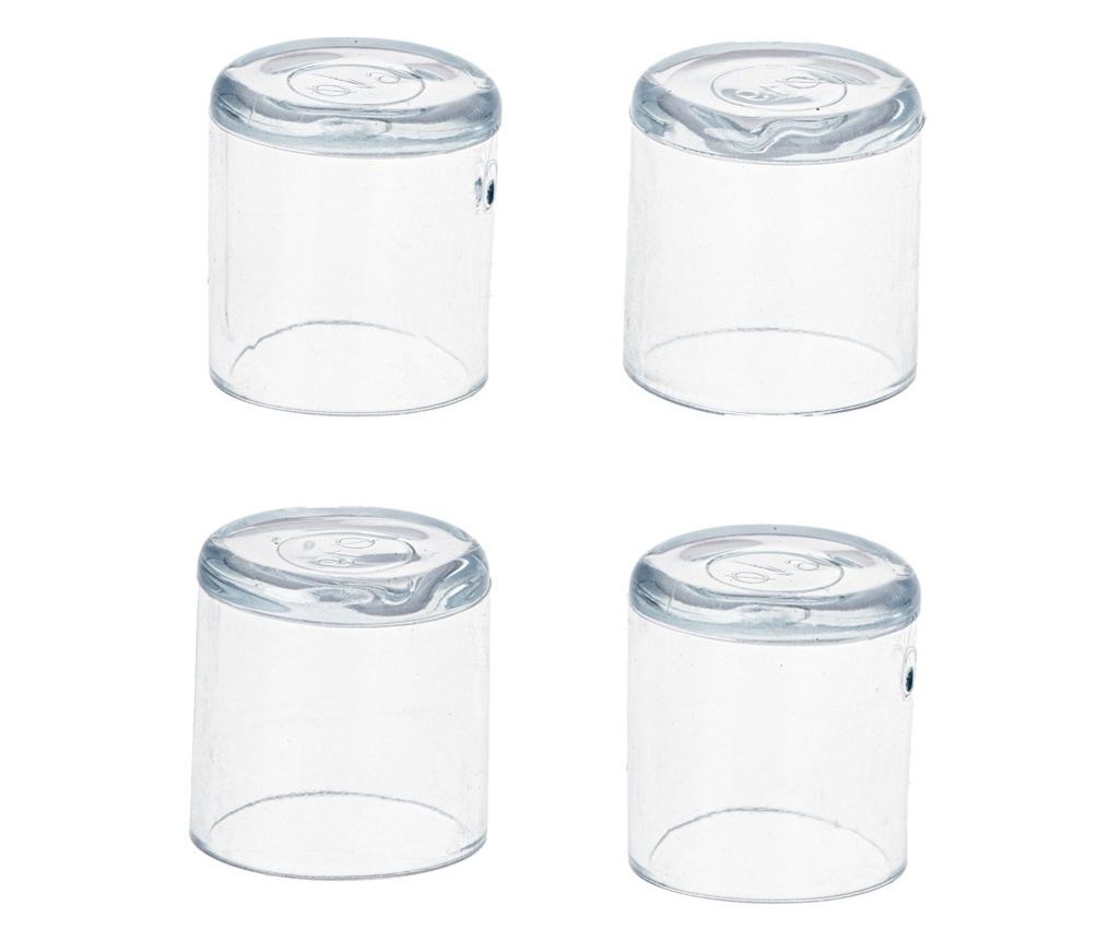 Σετ 4 Αντιχαρακτικά Προστατευτικά για Πόδια Καρέκλας, Διάμετρος 19mm, Διάφανα - 3