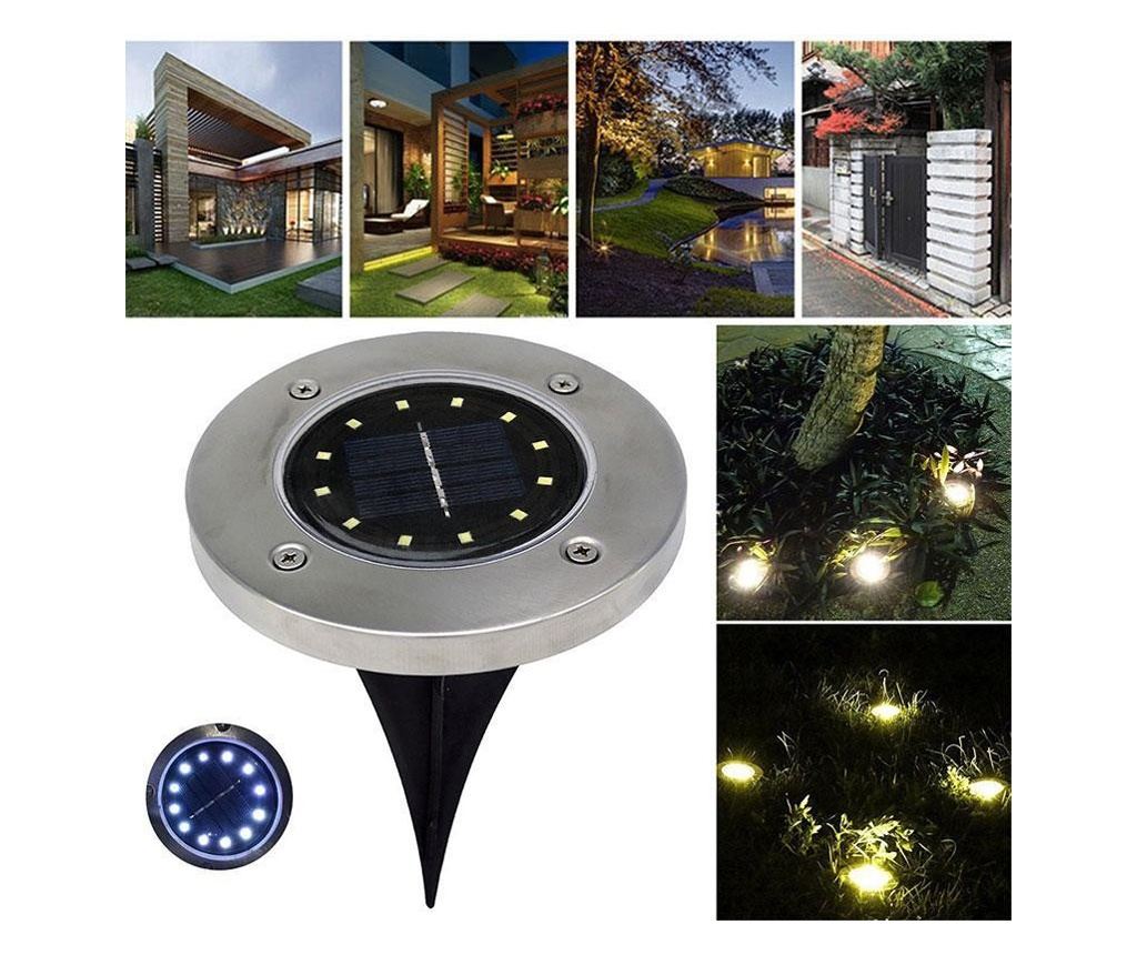 Αισθητικό Ηλιακό Φωτιστικό Κήπου Εξωτερικού Χώρου με 16 LED και Κοντή Βάση - 3