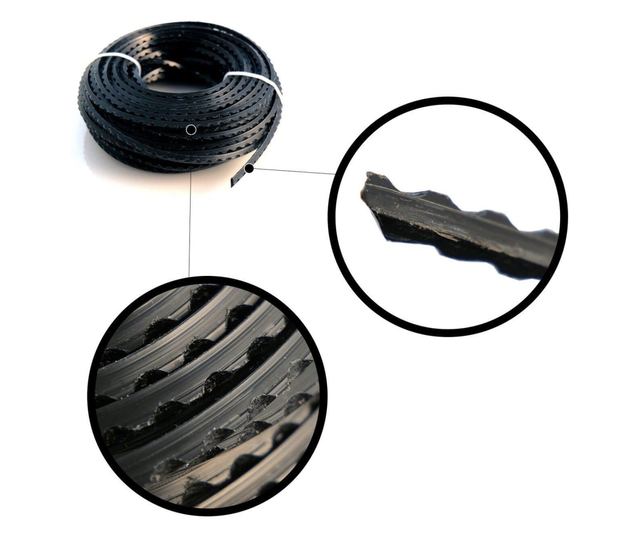 Fir rezerva cositoare, trimmer, cu dinti, 3 mm x 15�m, Richmann Exclusive