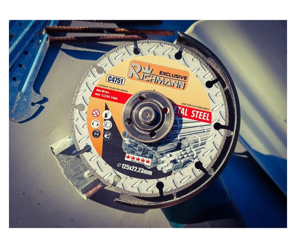 Szegmentált gyémánt vágótárcsa, fém, száraz vágás, 125x1,4 mm, Richmann Exclusive - 3