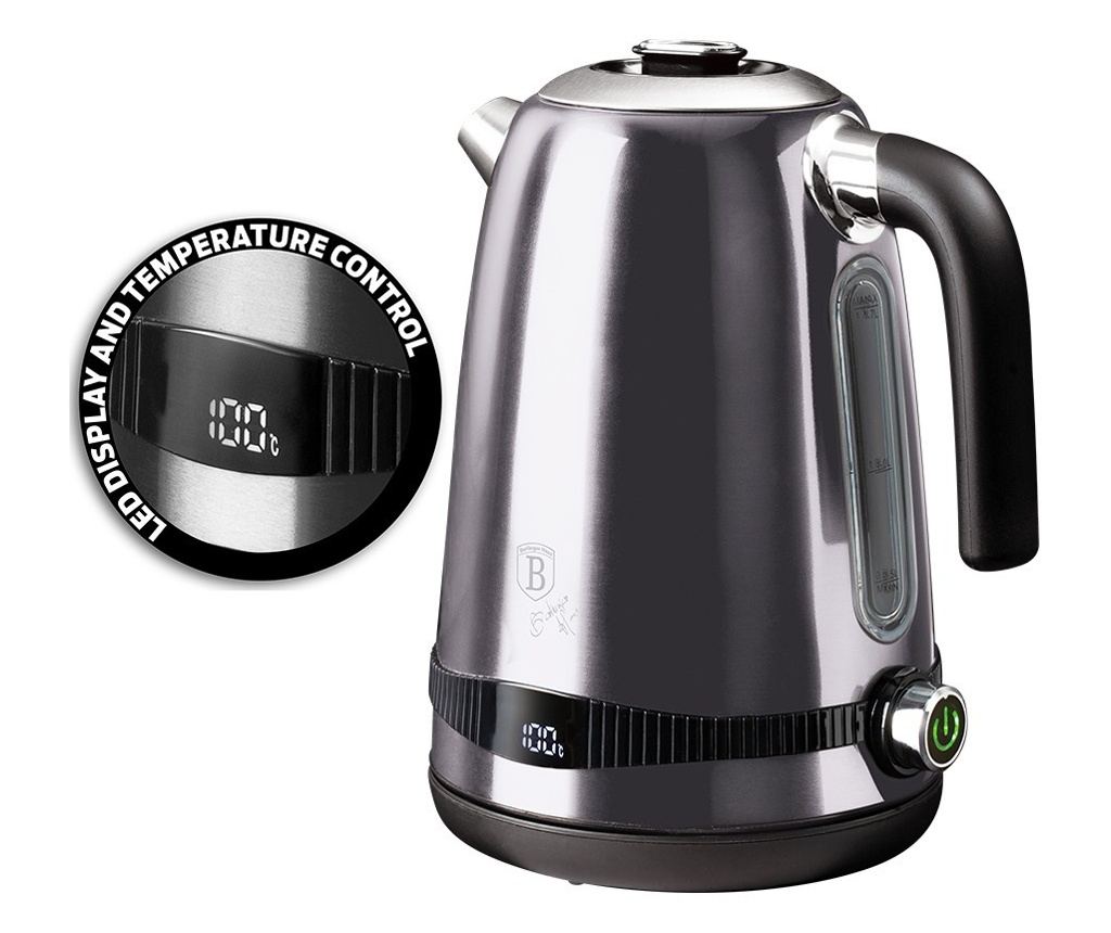 Električni grelnik vode z digitalnim zaslonom, 1,7 L, Carbon Pro Edition, Berlinger Haus, BH 9327 - 3