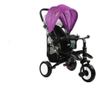 Триколка с педали за деца, с лилава козирка, LeanToys, 3808
