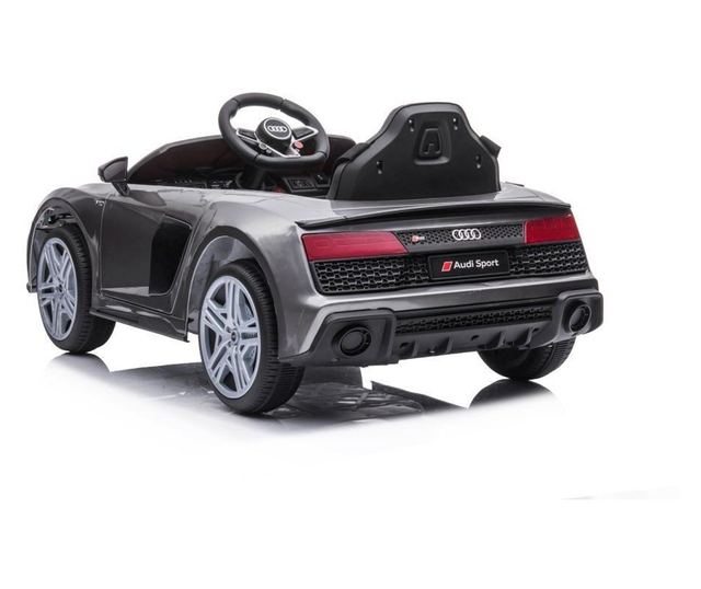 Elektromos Audi R8 gyerek autó, 2 motor, LeanToys, 9045, szürke