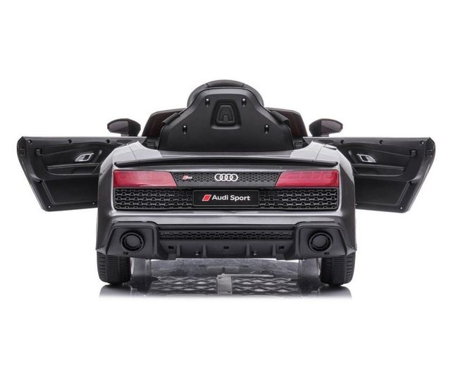 Elektromos Audi R8 gyerek autó, 2 motor, LeanToys, 9045, szürke