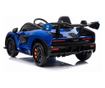 Elektromos autó gyerekeknek, kék McLaren Senna, távirányítóval, 2 motorral, max. 30 kg súly, 5350