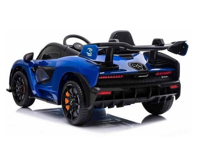 Elektromos autó gyerekeknek, kék McLaren Senna, távirányítóval, 2 motorral, max. 30 kg súly, 5350