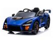 Elektromos autó gyerekeknek, kék McLaren Senna, távirányítóval, 2 motorral, max. 30 kg súly, 5350