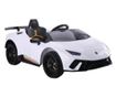 Elektromos Lamborghini Huracan fehér színben, távirányítóval, 2 motorral, max. 30 kg súly, 6571