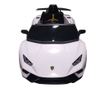 Elektromos Lamborghini Huracan fehér színben, távirányítóval, 2 motorral, max. 30 kg súly, 6571