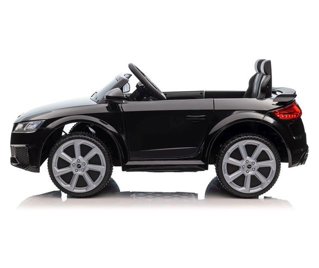 Audi TTRS fekete elektromos gyerek autó, 2 motor, 3 sebesség, max. 30 kg