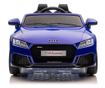 Elektromos autó gyerekeknek, Audi TTRS kék, 2 motor, 3 sebességfokozat, max. terhelhetőség 30 kg