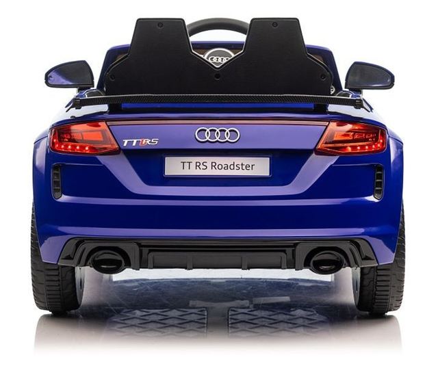 Elektromos autó gyerekeknek, Audi TTRS kék, 2 motor, 3 sebességfokozat, max. terhelhetőség 30 kg