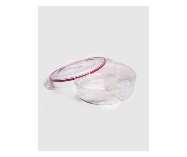 KUTIJA ZA HRANU STERK 3 PREGRADAKA LIA 16,5 x 7 PROZIRNA PLASTIKA
