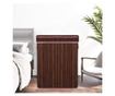 Cos rufe, 3 compartimente, bambus, maro, 100 L, 50x31x63 cm, Springos