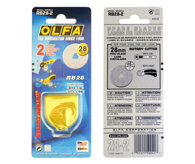 Ανταλλακτικό περιστρεφόμενο κόφτη με δίσκο 28 mm - Συσκευασία 2 τεμαχίων 28 mm