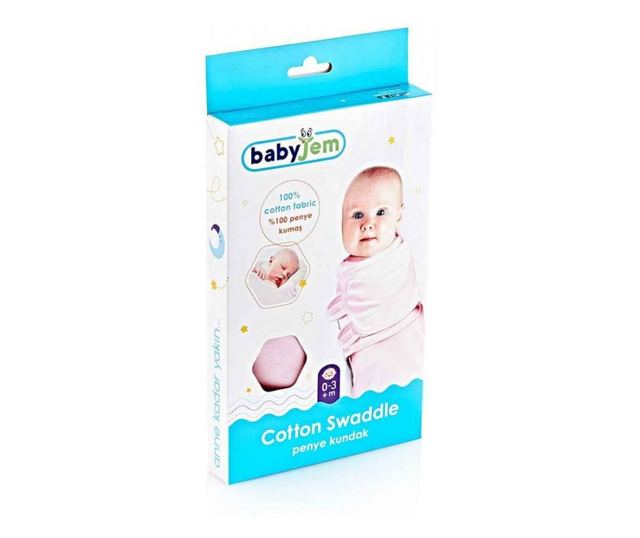 Povoj od pamuka 0-3 mjeseca BabyJem Swaddle (Boja: Siva)