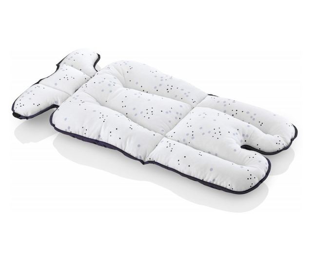 Dušeka s dva lica za kolica i stolicu za hranjenje Dots BabyJem (Boja: ružičasta)