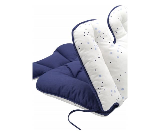 Dušeka s dva lica za kolica i stolicu za hranjenje Dots BabyJem (Boja: ružičasta)