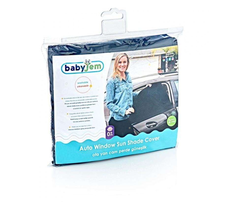 Set 2 kosa senčnika za avto BabyJem Sun Shade Cover (Model: 47x107 cm) - 3